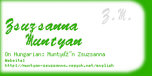 zsuzsanna muntyan business card